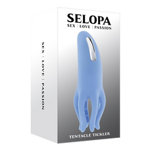 Stimulator clitoris EVOLVED Selopa Tentacle Tickler, cu tentacule texturate pentru stimulare, 10 funcții de vibrație, albastru