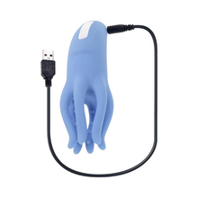 Stimulator clitoris EVOLVED Selopa Tentacle Tickler, cu tentacule texturate pentru stimulare, 10 funcții de vibrație, albastru