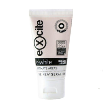 Cremă EXCITE O-White Bleach + Care, pentru albirea zonelor intime, cu efect hidratant, testat dermatologic, 50 ml