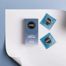Prezervative EXS Snug Fit Condoms, din latex, subțiri și rezistente, diametru 49 mm, 12 bucăți