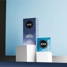 Prezervative EXS Snug Fit Condoms, din latex, subțiri și rezistente, diametru 49 mm, 12 bucăți