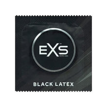 Prezervative EXS Black Latex, din latex, diametru 54 mm, fără miros, culoare negru, 100 buc