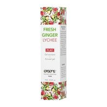 Gel EXSENS Fresh Ginger Lichee Arousal Gel, pentru stimulare zone intime, efect de răcire, aromă de ghimbir și litchi, 15 ml
