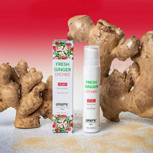 Gel EXSENS Fresh Ginger Lichee Arousal Gel, pentru stimulare zone intime, efect de răcire, aromă de ghimbir și litchi, 15 ml