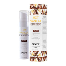 Gel EXSENS Hot Vanilla Espresso Arousal Gel, pentru stimulare zone intime, efect de încălzire, aromă de vanilie și cafea, 15 ml