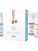 Set 3 uleiuri de masaj EXSENS Let’s Travel, cu efect de încălzire, arome de căpșuni, cocos și vanilie, 3 x 30 ml