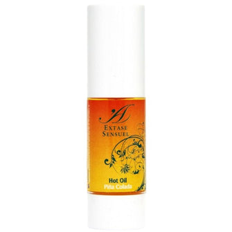 Ulei unisex EXTASE SENSUEL Hot Oil, pentru masaj, lubrifiere și stimulare, efect de încălzire, aromă de cocktail Piña Colada, 30 ml