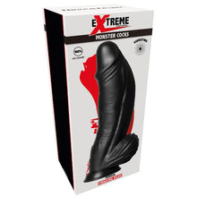 Vibrator EXTREME by Hidden Desire DEMON Vibrating Dildo, 9 funcții de vibrație, diametru 7.5 cm, lungime 28 cm, negru