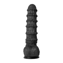 Vibrator EXTREME by Hidden Desire DRAGON Vibrating Dildo, 9 funcții de vibrație, diametru 5.5 cm, lungime 27 cm, negru