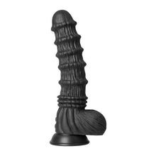 Vibrator EXTREME by Hidden Desire DRAGON Vibrating Dildo, 9 funcții de vibrație, diametru 5.5 cm, lungime 27 cm, negru