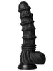 Vibrator EXTREME by Hidden Desire DRAGON Vibrating Dildo, 9 funcții de vibrație, diametru 5.5 cm, lungime 27 cm, negru