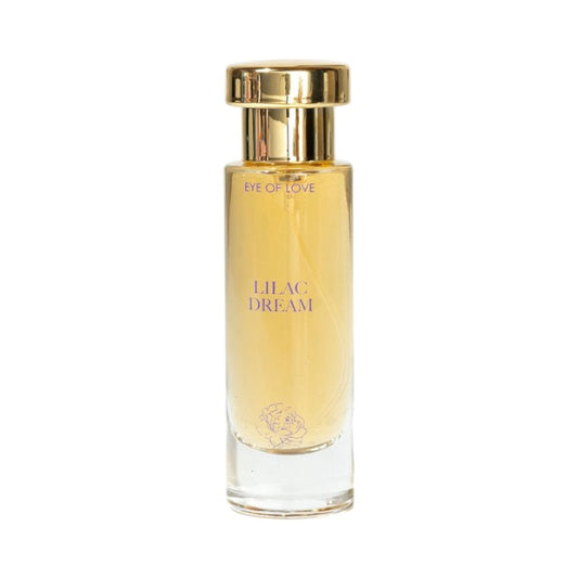 Parfum cu feromoni EYE OF LOVE Lilac Dream, pentru femei, note de vanilie, flori de măr și lemn de cașmir, roz, 30 ml