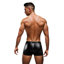 Chilot sexy Envy - LaceUp Wetlook Trunks, negru/rosu, S/M