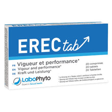 Capsule ErecTab, Labophyto, pentru erectie, libidou si virilitate, 20 capsule