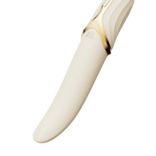 Vibrator ZALO EVE Oral Pleasure, în formă de limbă, cu funcție de încălzire, 6 funcții de vibrație, din silicon lichid, lungime 22 cm, crem