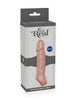 Manșon pentru penis Get Real by TOY JOY, cu inel pentru penis, lungime 16 cm, din material moale TPE, culoarea pielii