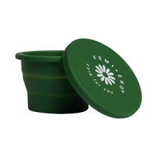 Sterilizator pliabil FEMI.EKO®, pentru dezinfectare și depozitare cupe menstruale, din silicon moale, culoare verde