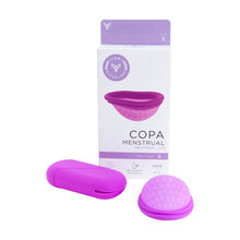 Cupă menstruală FEMME RÉPUBLIQUE Copa Menstrual, formă unică de disc, protecție până la 12 ore, mărime S, mov