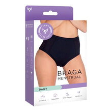 Chilot menstrual FEMME RÉPUBLIQUE Braga Menstrual Daily, design cu talie înaltă, mărime S, negru