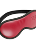 Mască FETISH SUBMISSIVE Eye Mask, pentru jocuri erotice BDSM, din piele vegană, culoare roșu