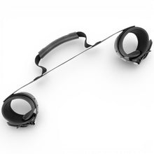 Cătușe FETISH SUBMISSIVE Noprene Lining Handcuffs, pentru jocuri erotice BDSM, din piele vegană, reglabile, culoare negru