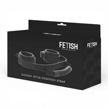 Cătușe FETISH SUBMISSIVE Noprene Lining Handcuffs, pentru jocuri erotice BDSM, din piele vegană, reglabile, culoare negru