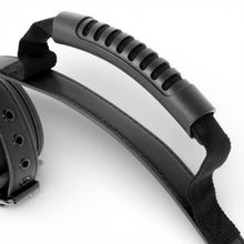 Cătușe FETISH SUBMISSIVE Noprene Lining Handcuffs, pentru jocuri erotice BDSM, din piele vegană, reglabile, culoare negru