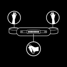 Cătușe FETISH SUBMISSIVE Noprene Lining Handcuffs, pentru jocuri erotice BDSM, din piele vegană, reglabile, culoare negru