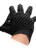 Mănușă erotică FIST IT BY SHOTS Masturbation Glove, din silicon, cu striații și orificiu pentru masturbare, culoarea negru