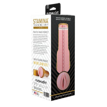 Masturbator FLESHLIGHT Stamina Training Unit Lady, simulare vaginală realistă, lungime inserabilă 25 cm, auriu