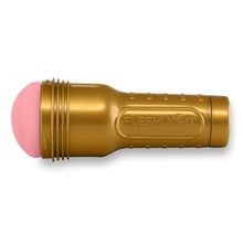 Masturbator FLESHLIGHT Stamina Training Unit Lady, simulare vaginală realistă, lungime inserabilă 25 cm, auriu