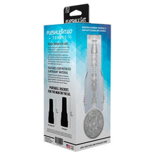 Masturbator manual FLESHLIGHT GO Torque, canal texturat pentru simulare vaginală realistă, lungime 18 cm, transparent