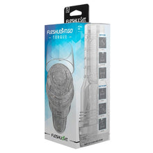 Masturbator manual FLESHLIGHT GO Torque, canal texturat pentru simulare vaginală realistă, lungime 18 cm, transparent