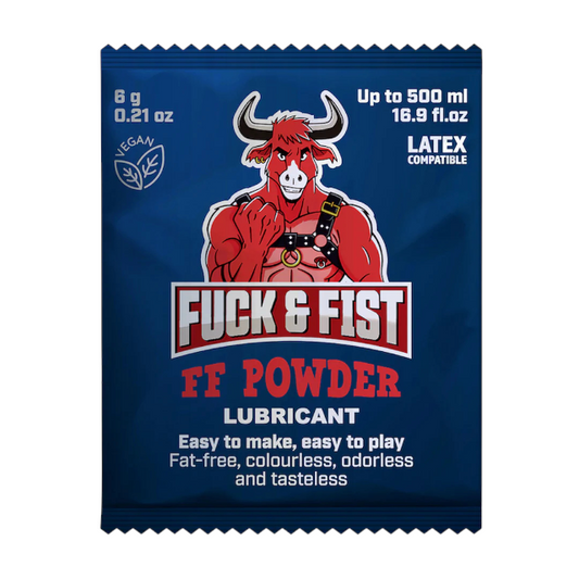 Lubrifiant anal pudră FUCK & FIST FF Powder, pentru fisting, fără parfum, fără gust, 6 g