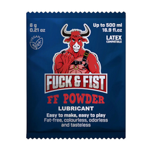 Lubrifiant anal pudră FUCK & FIST FF Powder, pentru fisting, fără parfum, fără gust, 6 g