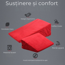 Fotoliu pentru sex MISTRESS Sex Lounge Chair IV, mobilier erotic cu pernă detașabilă, până la 20 de poziții sexuale, roșu