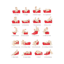 Fotoliu pentru sex MISTRESS Sex Lounge Chair IV, mobilier erotic cu pernă detașabilă, până la 20 de poziții sexuale, roșu