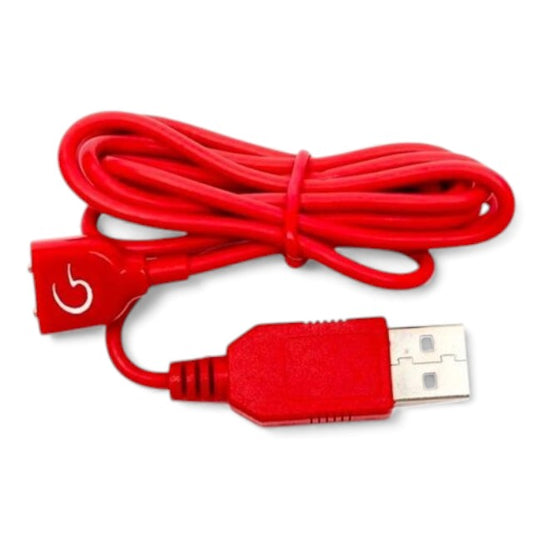 Accesoriu G-Vibe, cablu magnetic de încărcare, cu mufă USB, culoare roșu