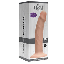 Vibrator realist GET REAL BY TOYJOY Vibrating Dong, 7 funcții de vibrație, compatibil cu hamuri strap-on, rezistent la apă IPX7, 19.5 cm, culoarea pielii