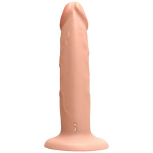 Vibrator realist GET REAL BY TOYJOY Vibrating Dong, 7 funcții de vibrație, compatibil cu hamuri strap-on, rezistent la apă IPX7, 19.5 cm, culoarea pielii