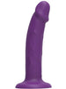 Vibrator realist GET REAL BY TOYJOY Vibrating Dong, 7 funcții de vibrație, compatibil cu hamuri strap-on, rezistent la apă IPX7, 19.5 cm, mov