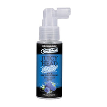 Spray pentru sex oral GOODHEAD Juicy Head Sours Blue Raspberry Dry Mouth, stimulează salivarea, aromă de zmeură (acru), 59 ml