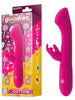 Vibrator rabbit GOODIES Cotton, 10 funcții de vibrație, motor puternic și silențios, din silicon premium, lungime totală 19 cm, roz