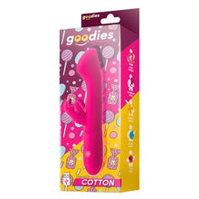 Vibrator rabbit GOODIES Cotton, 10 funcții de vibrație, motor puternic și silențios, din silicon premium, lungime totală 19 cm, roz