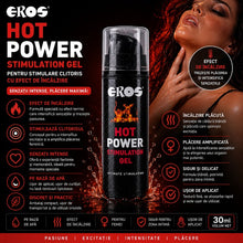 Gel EROS Hot Power Stimulation, pentru stimulare clitoris, cu efect de încălzire, pe bază de apă, 30 ml