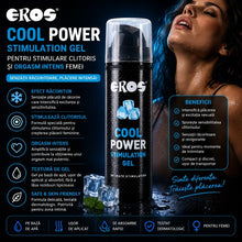 Gel Eros Cool Power Stimulation, pentru stimulare clitoris si orgasm intens femei, 30 ml
