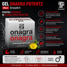 Gel ONAGRA POTENTZ Men ErosArt, pentru potență și stimularea erecției, 100 ml
