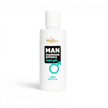 Gel intim MYLOVE Man Maximum Potency Med Gel, pentru creșterea potenței și lubrifiere, cu miros de cafea, 150 ml
