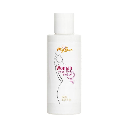 Gel intim MYLOVE Woman Serum Libido Med Gel, pentru femei, ajută la creșterea libidoului și intensificarea senzațiilor, cu aloe vera, 150 ml