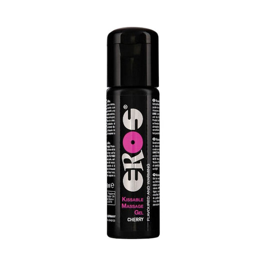 Gel pentru masaj Kissable Eros, cu efect de încălzire, aromă cireșe, 100 ml